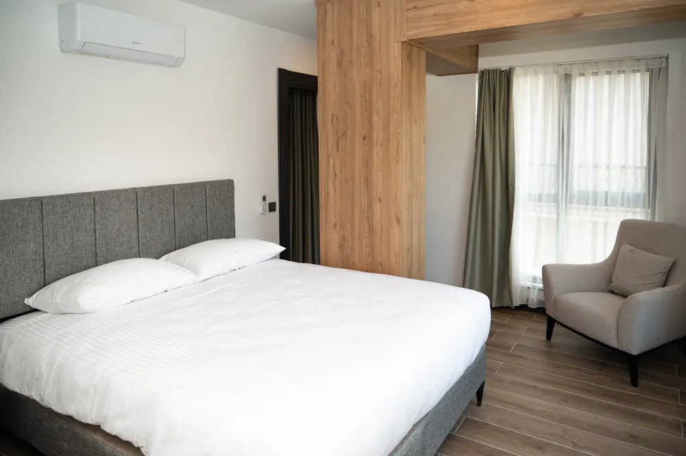 Schlafzimmer von Apartment Nr. 10